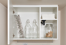 Brillia 都筑ふれあいの丘　Powder Room　洗面　洗濯機上吊戸棚