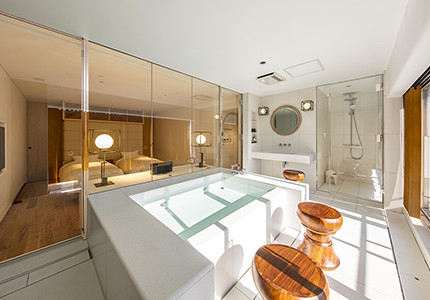 Brillia THE TOWER TOKYO YAESU AVENUE　オーナーズスイート　 “解放の体験” を演出した「SO-AN（荘庵）」