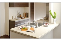 Brillia 元住吉　Amenity　居室設備　人造大理石キッチンカウンター