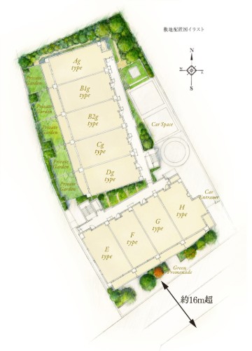 Brillia 仙川 The Residence　ランドプラン