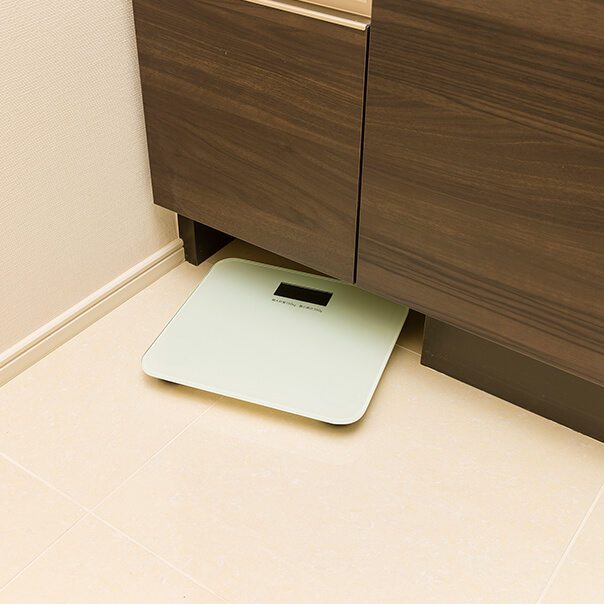 Brillia Tower 上野池之端　Dressing Room　洗面室　ヘルスメーター収納