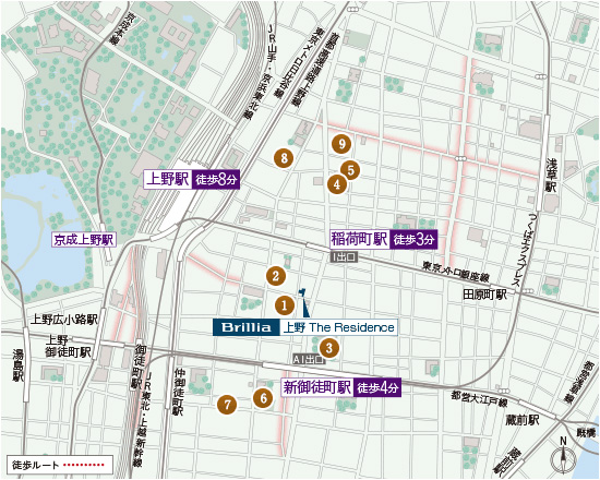 Brillia 上野 The Residence　教育機関
