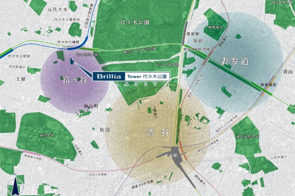 Brillia Tower 代々木公園 CLASSY　渋谷や表参道を日常に