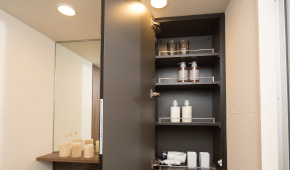 Brillia Tower 横浜東神奈川　Sanitary　水周り　鏡裏収納