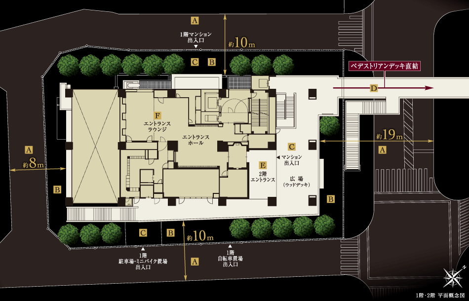 Brillia Tower 横浜東神奈川　開放感あるランドスケープ