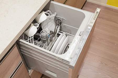 Brillia 鷺沼一丁目　Kitchen　キッチン　面材ドアタイプ食洗機