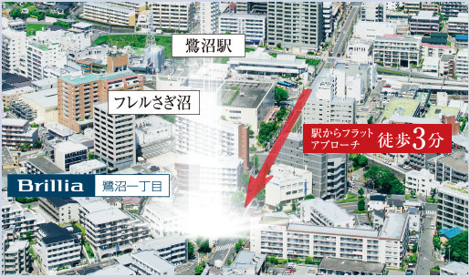 Brillia 鷺沼一丁目　恵まれたポジション
