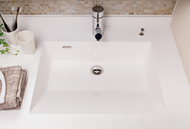 Brillia 品川戸越パークス　Powder Room & Lavatory　洗面・トイレ　スクエアボウル