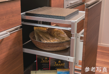 Brillia 品川戸越パークス　Kitchen　キッチン　ワゴン付キャビネット