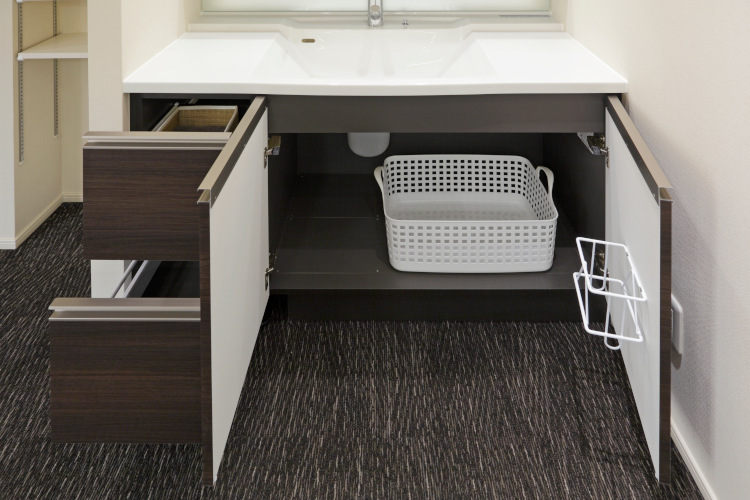 Brillia 久が原　Powder Room　洗面・トイレ　2段引き出し・開き収納