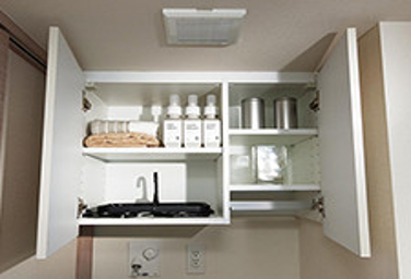 Brillia 秋葉原　Powder Room　洗面・トイレ　洗濯機上吊戸棚