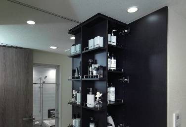 Brillia 浦和仲町　Powder Room　洗面・トイレ　ワイドミラー