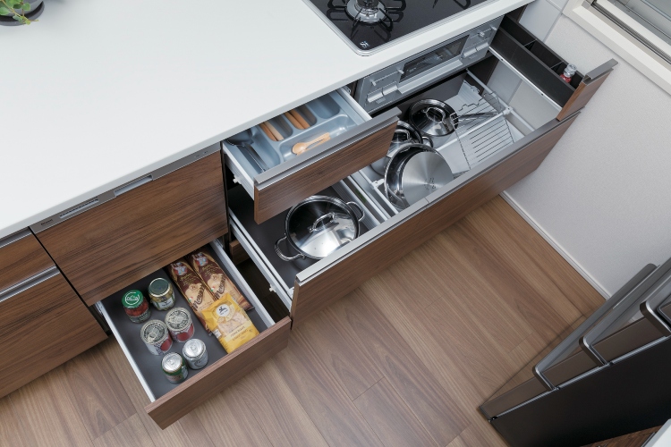 Brillia 品川南大井　Kitchen　キッチン　スライド収納