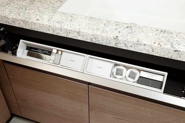 Brillia 東中野 Parkside Hills　Powder Room　洗面・トイレ　スイングポケット収納