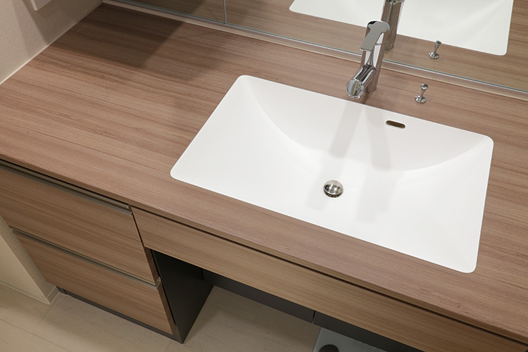 Brillia 練馬高野台　Powder Room　洗面室　スタイリッシュカウンター