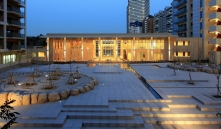 Brillia 六甲アイランドブランズリビオのフォトギャラリー：アイランドガーデン（夕景）