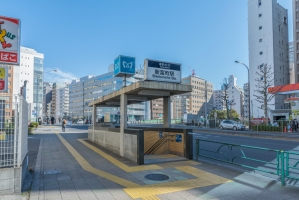 シティハイツ湊の周辺施設：新富町駅